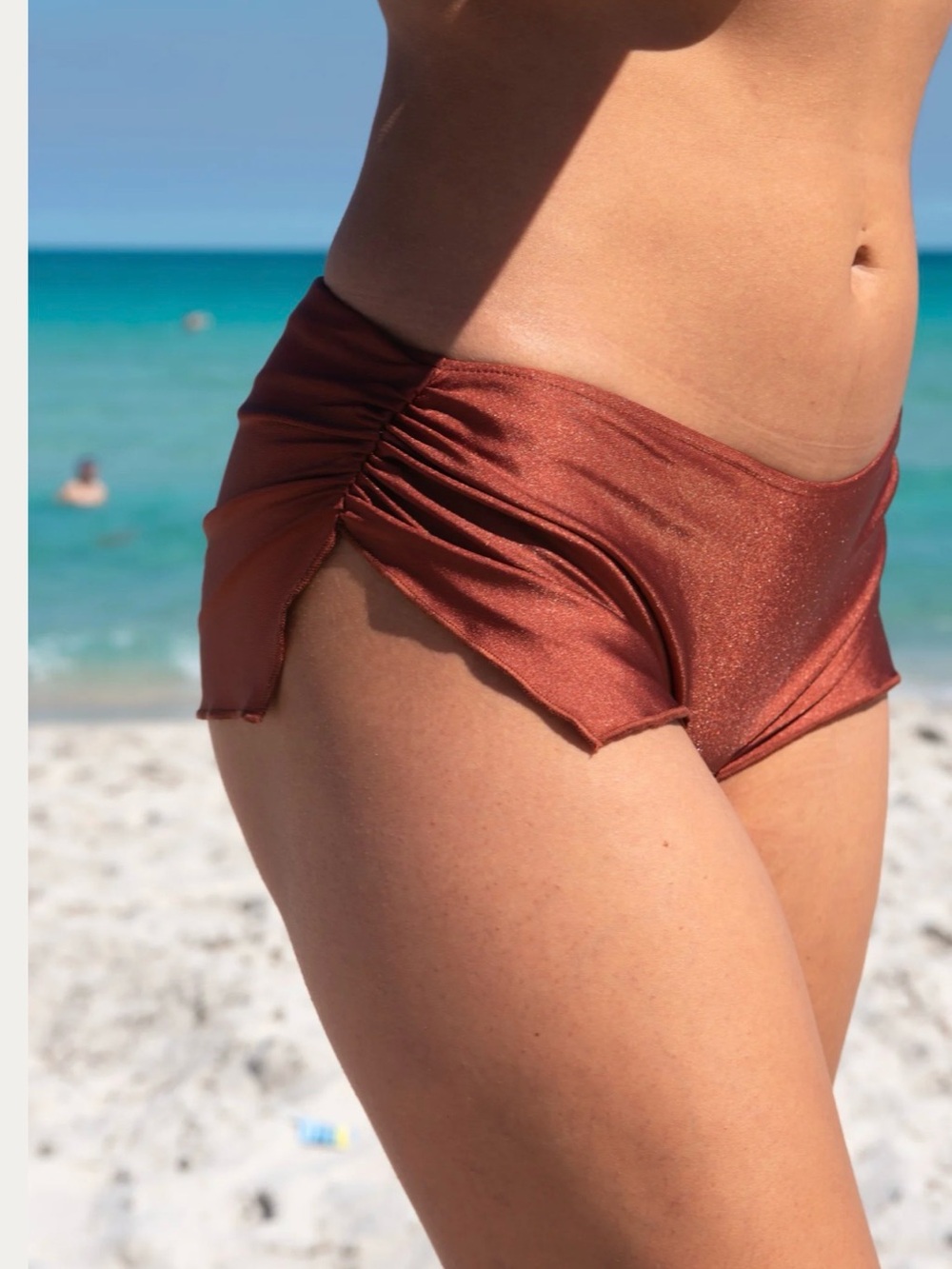NEW Rhayne Swim Kona Bottoms Espresso Shimmer